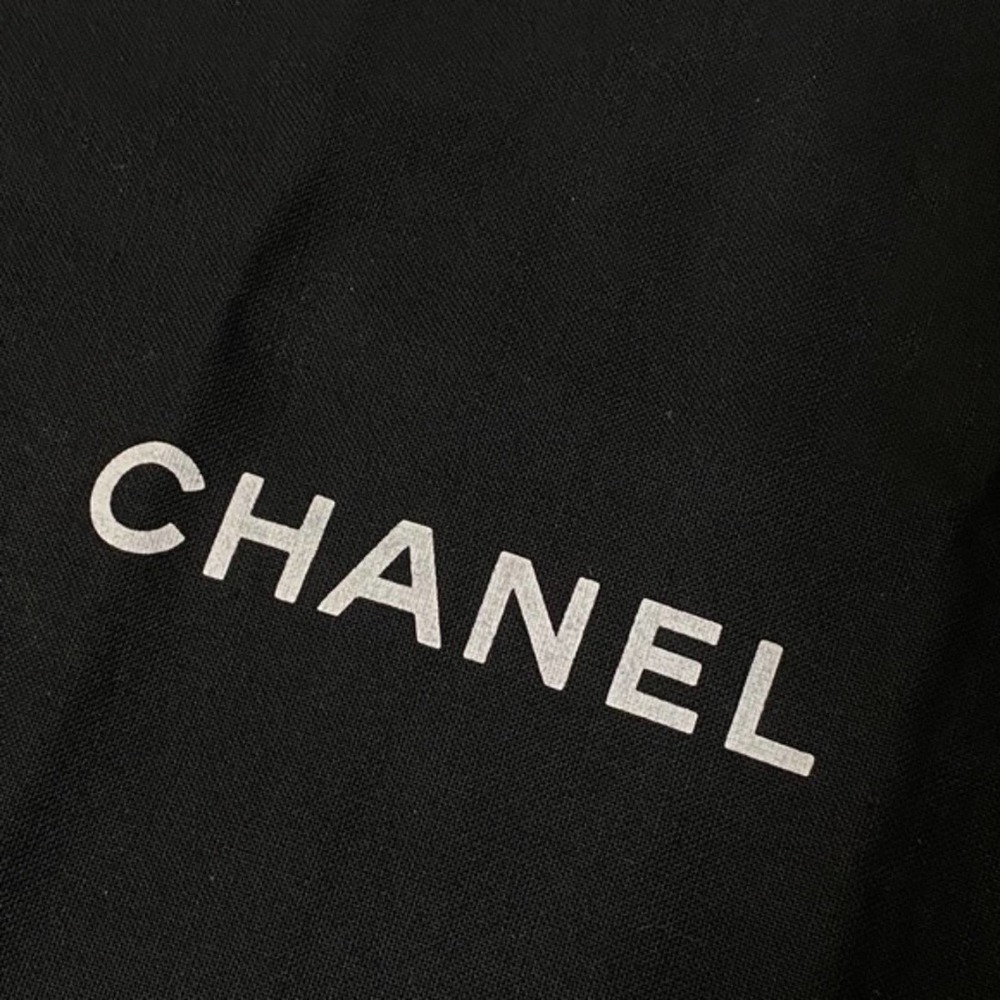 CHANEL Purse Black White Logo cross-body DUST BAG Sleeper 12.75" 8" - Picture 2 of 7